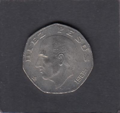 Beschrijving: 10 Pesos  HIDALGO